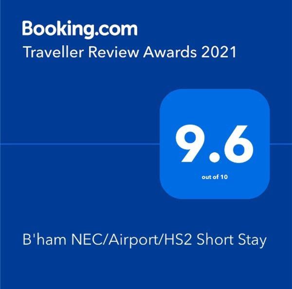 B'Ham Nec/Airport/Hs2 Short Stay Birmingham Exteriér fotografie